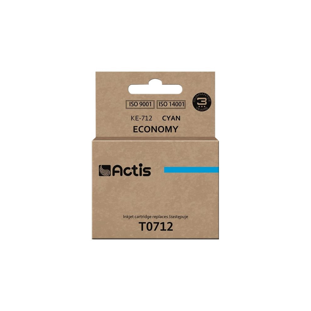 Produktbild för Actis standard KE-712 - cyan - kompatibel - bläckpatron (alternativ för: Epson T0712, Epson T0892)