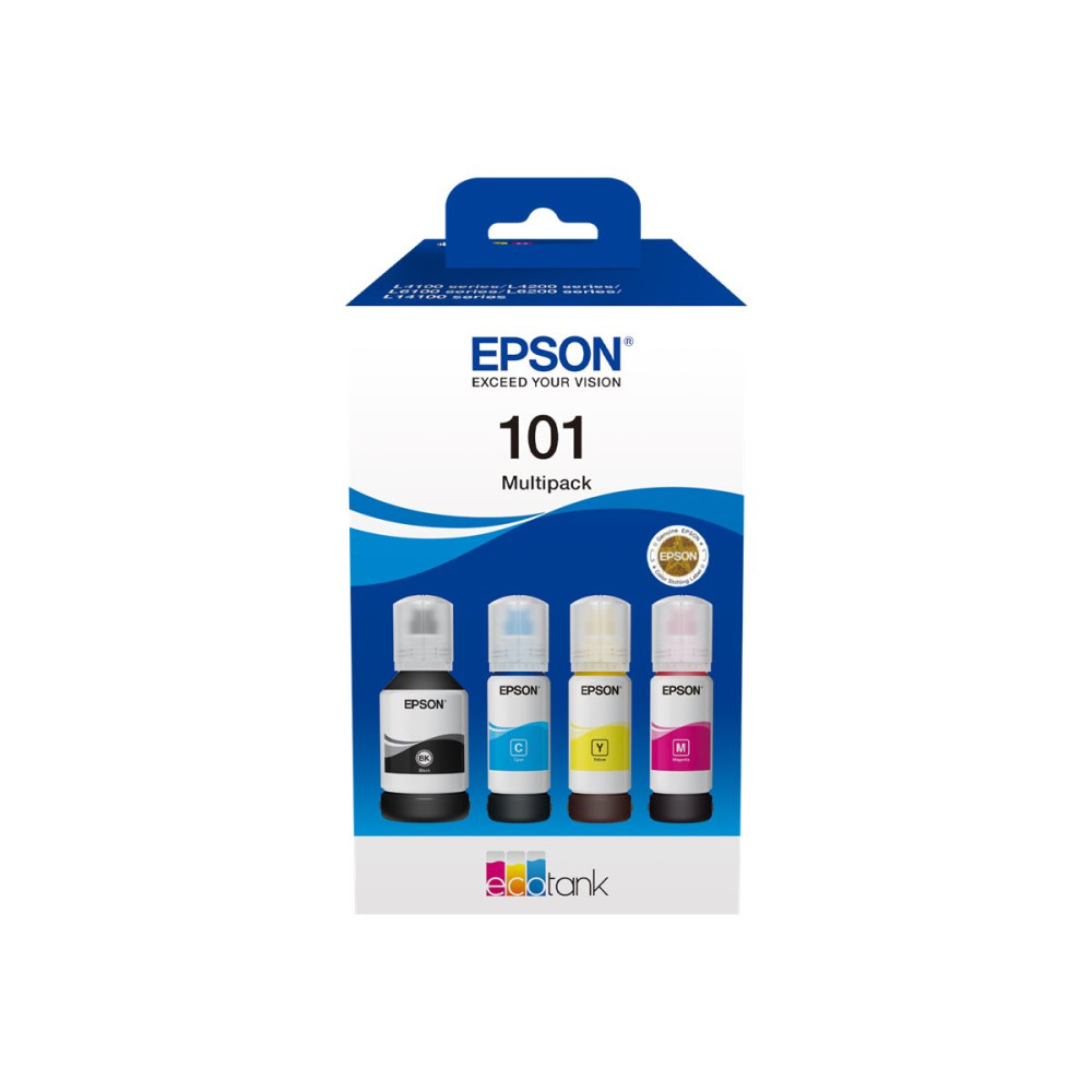 Produktbild för Epson 101 Multipack - 4-pack - svart, gul, cyan, magenta - original - bläcktank