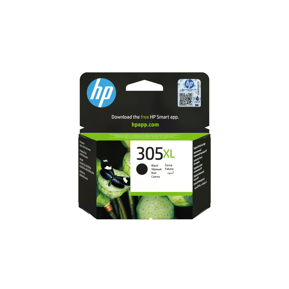 Produktbild för HP 305XL - Lång livslängd - svartfärgad - original - bläckpatron