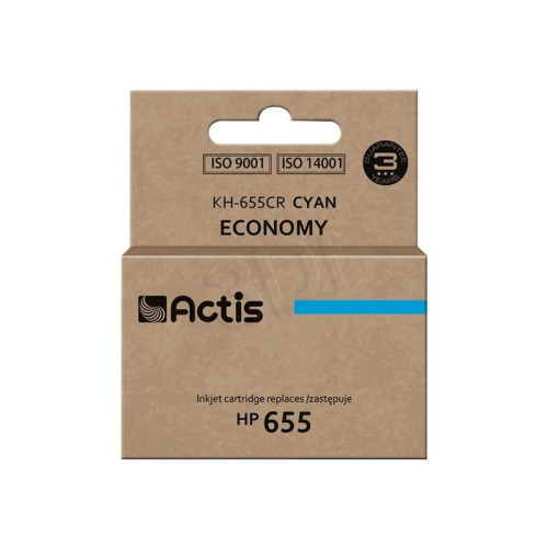 ACTIS Actis standard KH-655CR - cyan - kompatibel - rekonditionerad - bläckpatron (alternativ för: HP 655)