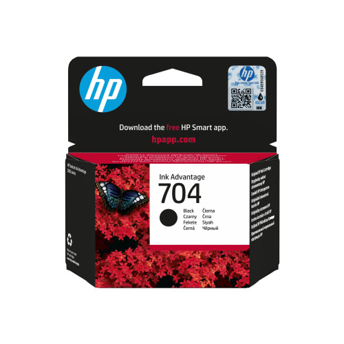 Hewlett-Packard HP 704 - svart - original - Ink Advantage - bläckpatron