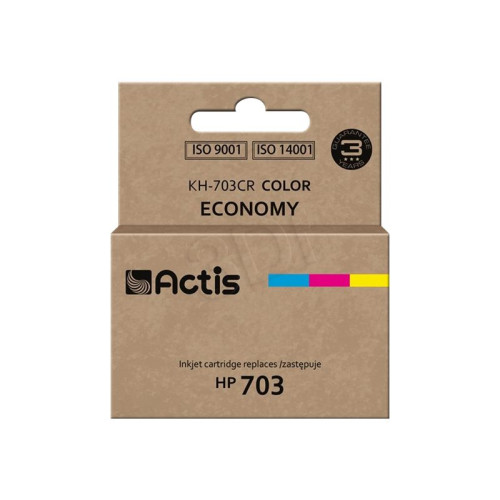 ACTIS Actis standard KH-703CR - färg (cyan, magenta, gul) - kompatibel - återanvänd - bläckpatron (alternativ för: HP 703, HP CD888AE)