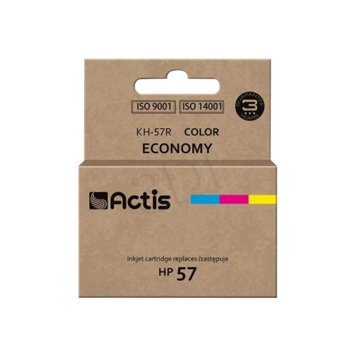 ACTIS Actis KH-57R - färg (cyan, magenta, gul) - kompatibel - återanvänd - bläckpatron (alternativ för: HP 57, HP C6657A)