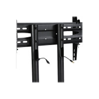 Produktbild för TECHly Floor Trolley with Shelf vagn - för LCD skärm/AV-system - svart