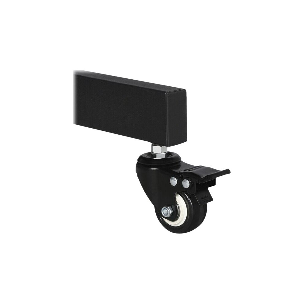 Produktbild för TECHly Floor Trolley with Shelf vagn - för LCD skärm/AV-system - svart