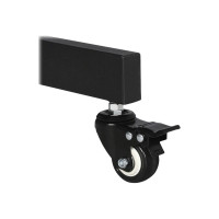 Produktbild för TECHly Floor Trolley with Shelf vagn - för LCD skärm/AV-system - svart