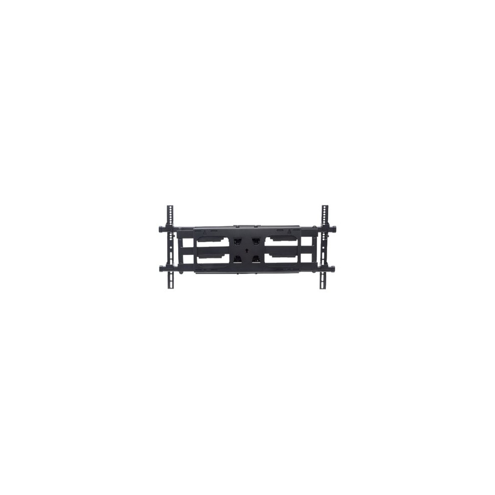 Produktbild för Manhattan TV & Monitor Mount, Wall, Full Motion, 1 screen, Screen Sizes: 37-75", Black, VESA 200x200 to 800x400mm, Max 75kg, LFD, Tilt & Swivel with 3 Pivots, Lifetime Warranty konsol - för böjd LCD TV - svart