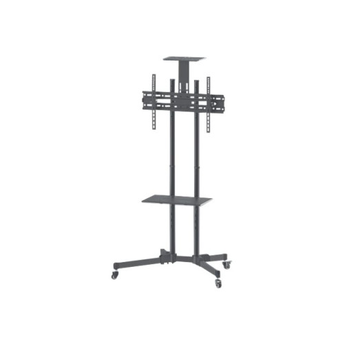 Manhattan Manhattan TV & Monitor Mount, Trolley Stand, 1 screen, Screen Sizes: 37-65", Black, VESA 200x200 to 600x400mm, Max 40kg, LFD, Lifetime Warranty vagn - för platt panel/AV-system/kamera - svart