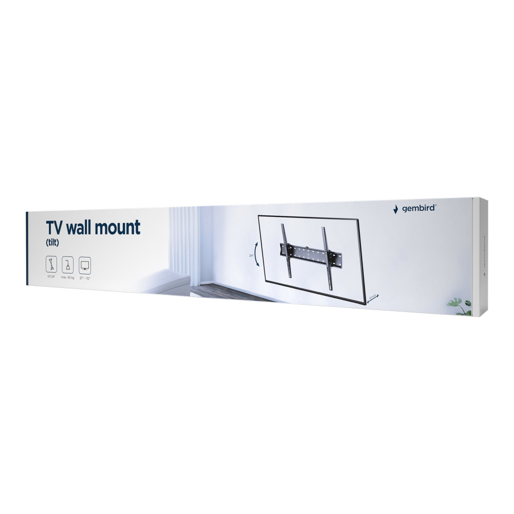 Produktbild för Gembird WM-70T-02 monteringssats - lutning - för LCD-display - svart av fin textur