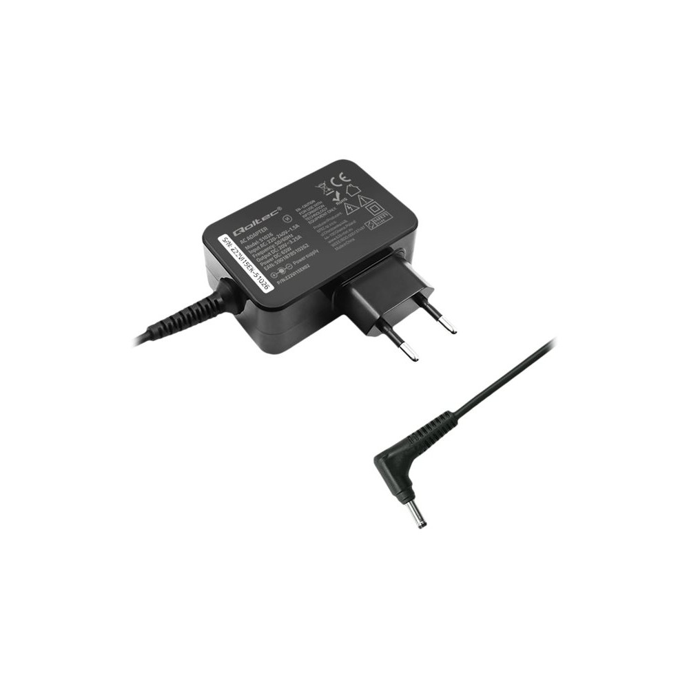 Produktbild för Qoltec - strömadapter - 20V, 3.25A, 4.0x1.7 kontakt - 65 watt