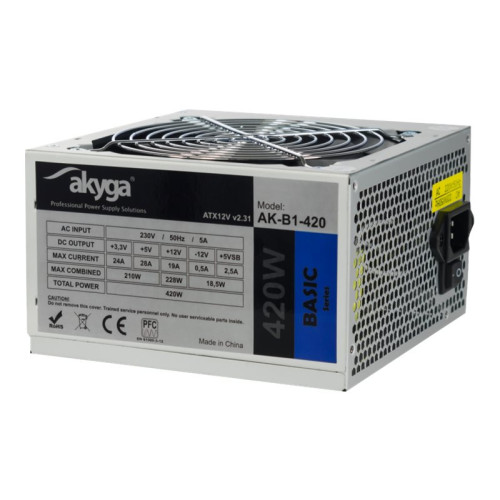 Akyga Akyga AK-B1-420 - nätaggregat - 420 watt