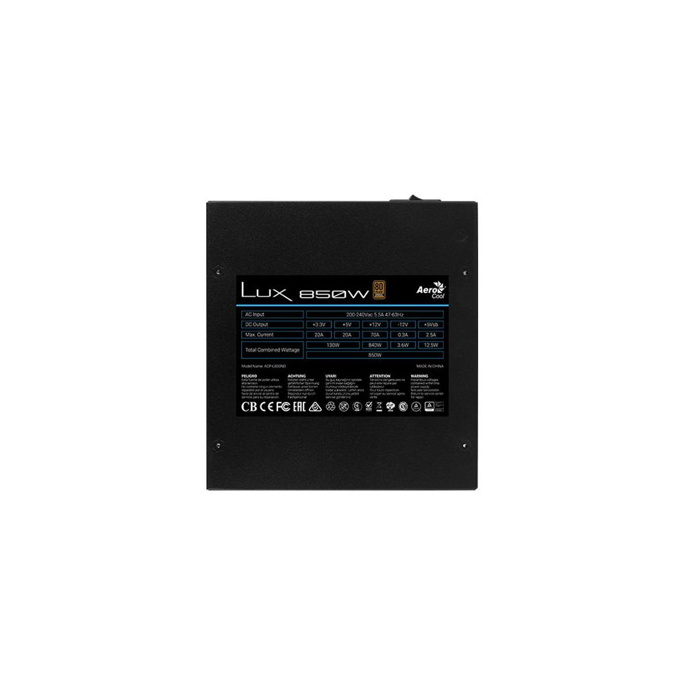 Produktbild för AeroCool LUX 750W - nätaggregat - 850 watt