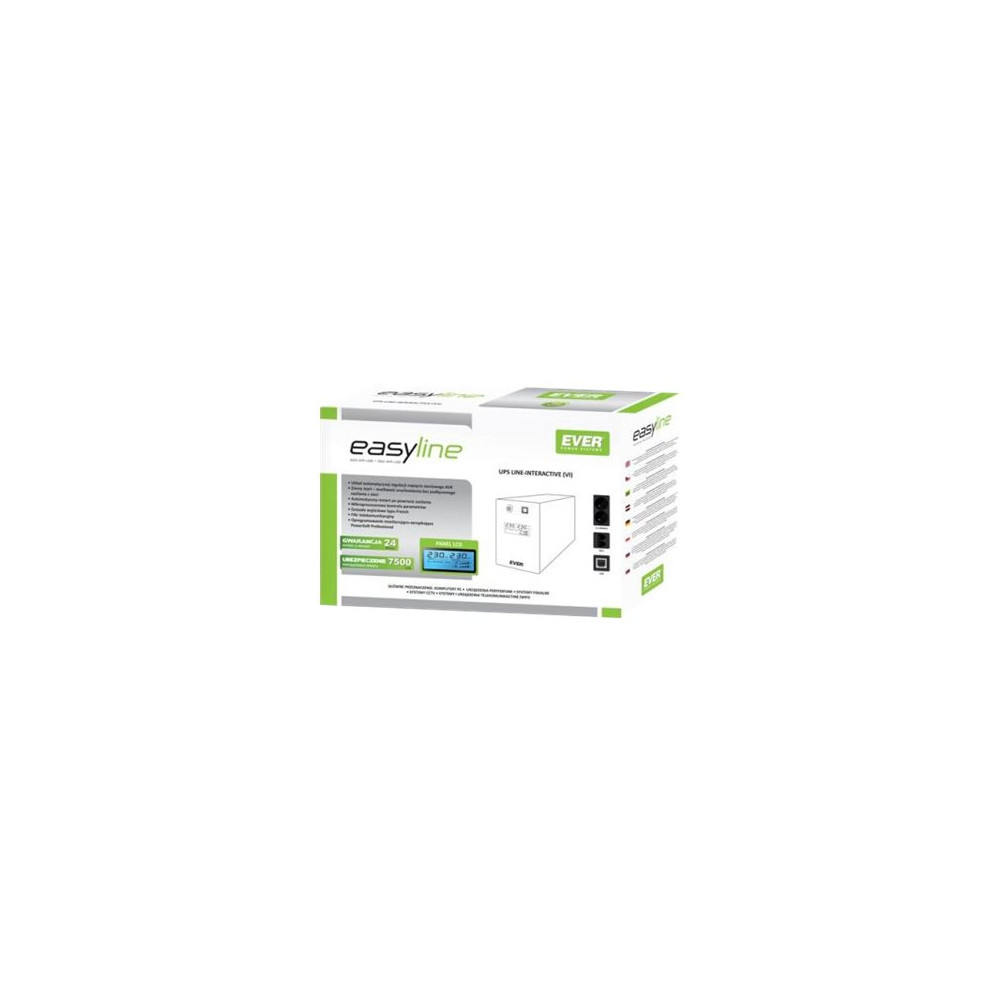 Produktbild för EVER EASYLINE 850 - UPS - 480 watt - 850 VA