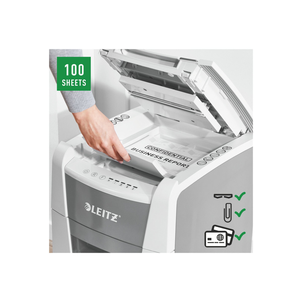 Produktbild för Leitz IQ AutoFeed Small Office 100 P4 - dokumentförstörare