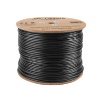 Produktbild för Lanberg bulkkabel - 305 m - svart