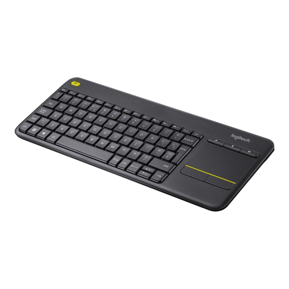 Produktbild för Logitech Wireless Touch Keyboard K400 Plus - tangentbord - QWERTY - USA, internationellt - svart Inmatningsenhet