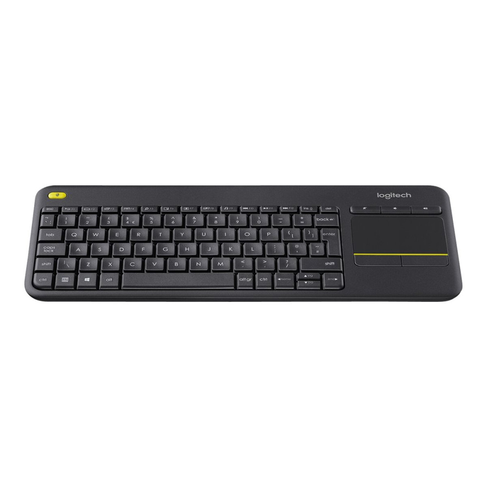 Produktbild för Logitech Wireless Touch Keyboard K400 Plus - tangentbord - QWERTY - USA, internationellt - svart Inmatningsenhet