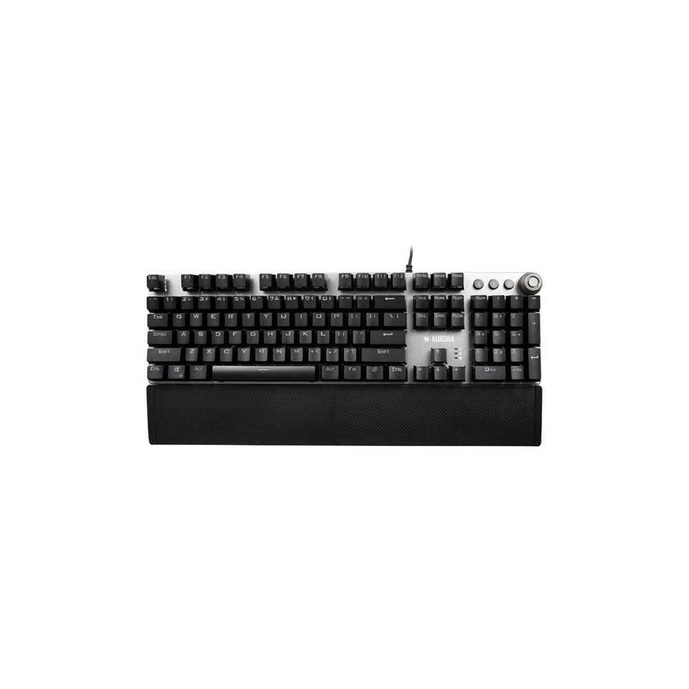 Produktbild för iBOX AURORA K-4 - tangentbord - QWERTY - svart, silver Inmatningsenhet