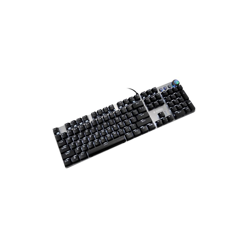 Produktbild för iBOX AURORA K-4 - tangentbord - QWERTY - svart, silver Inmatningsenhet