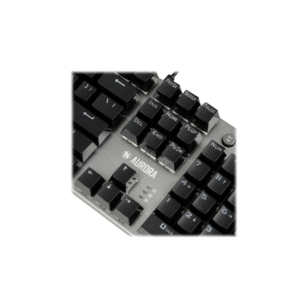 Produktbild för iBOX AURORA K-4 - tangentbord - QWERTY - svart, silver Inmatningsenhet