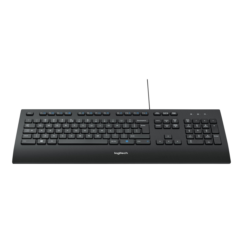 Produktbild för Logitech Corded K280e - tangentbord - USA, internationellt Inmatningsenhet
