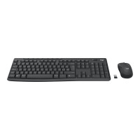 Produktbild för Logitech MK370 Combo for Business - sats med tangentbord och mus - QWERTY - USA, internationellt - grafit Inmatningsenhet