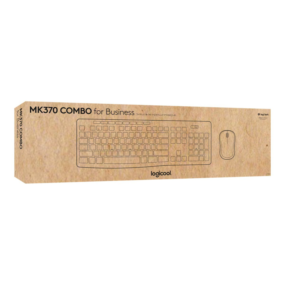 Produktbild för Logitech MK370 Combo for Business - sats med tangentbord och mus - QWERTY - USA, internationellt - grafit Inmatningsenhet