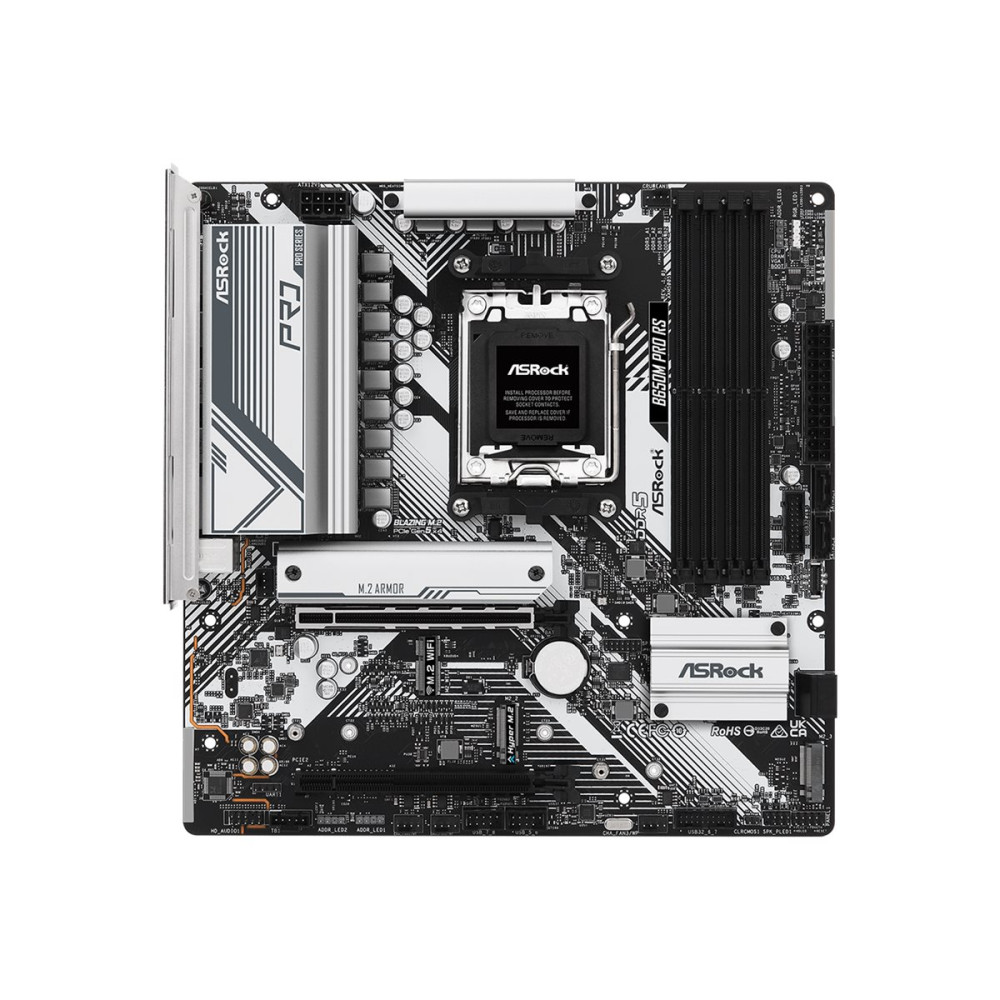 Produktbild för ASRock B650M PRO RS - moderkort - micro ATX - Socket AM5 - AMD B650