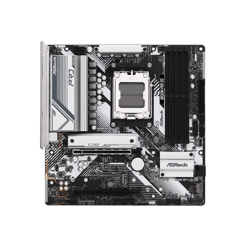 Produktbild för ASRock B650M PRO RS - moderkort - micro ATX - Socket AM5 - AMD B650
