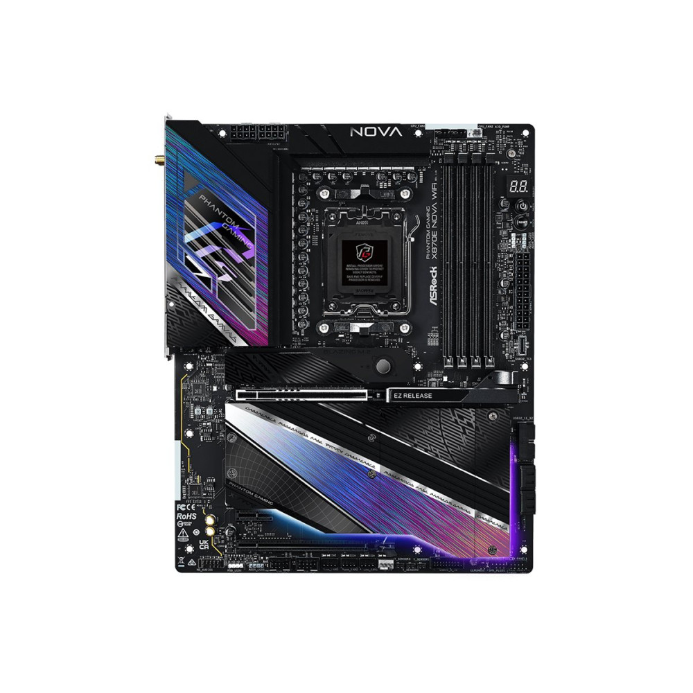 Produktbild för ASRock Phantom Gaming X870E NOVA WiFi - moderkort - ATX - Socket AM5 - AMD X870E