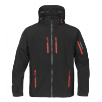 Stormtech Expedition Soft Shell Black/Flame Red