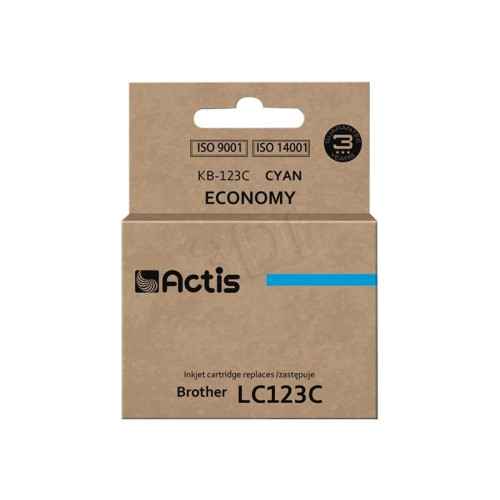 ACTIS Actis KB-123C - cyan - kompatibel - bläckpatron (alternativ för: Brother LC123C)