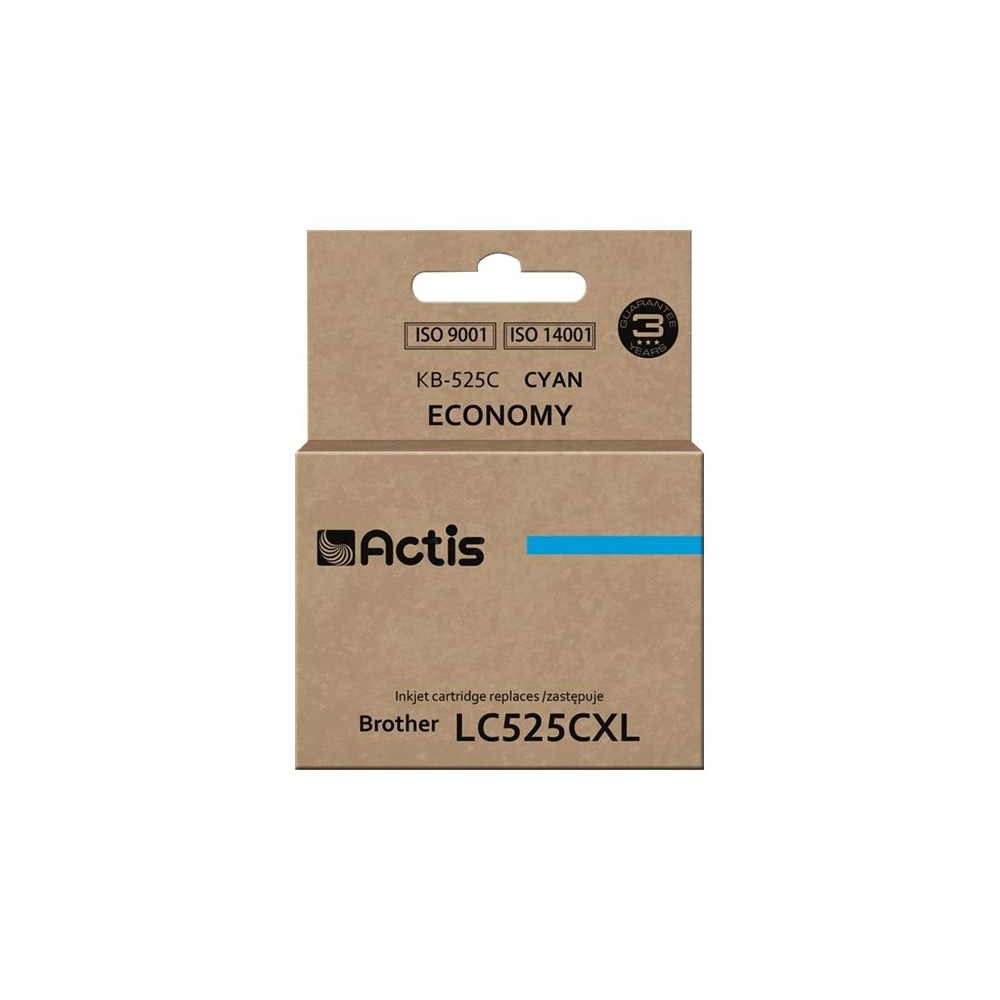 Produktbild för Actis standard KB-525C - cyan - kompatibel - bläckpatron (alternativ för: Brother LC525C)