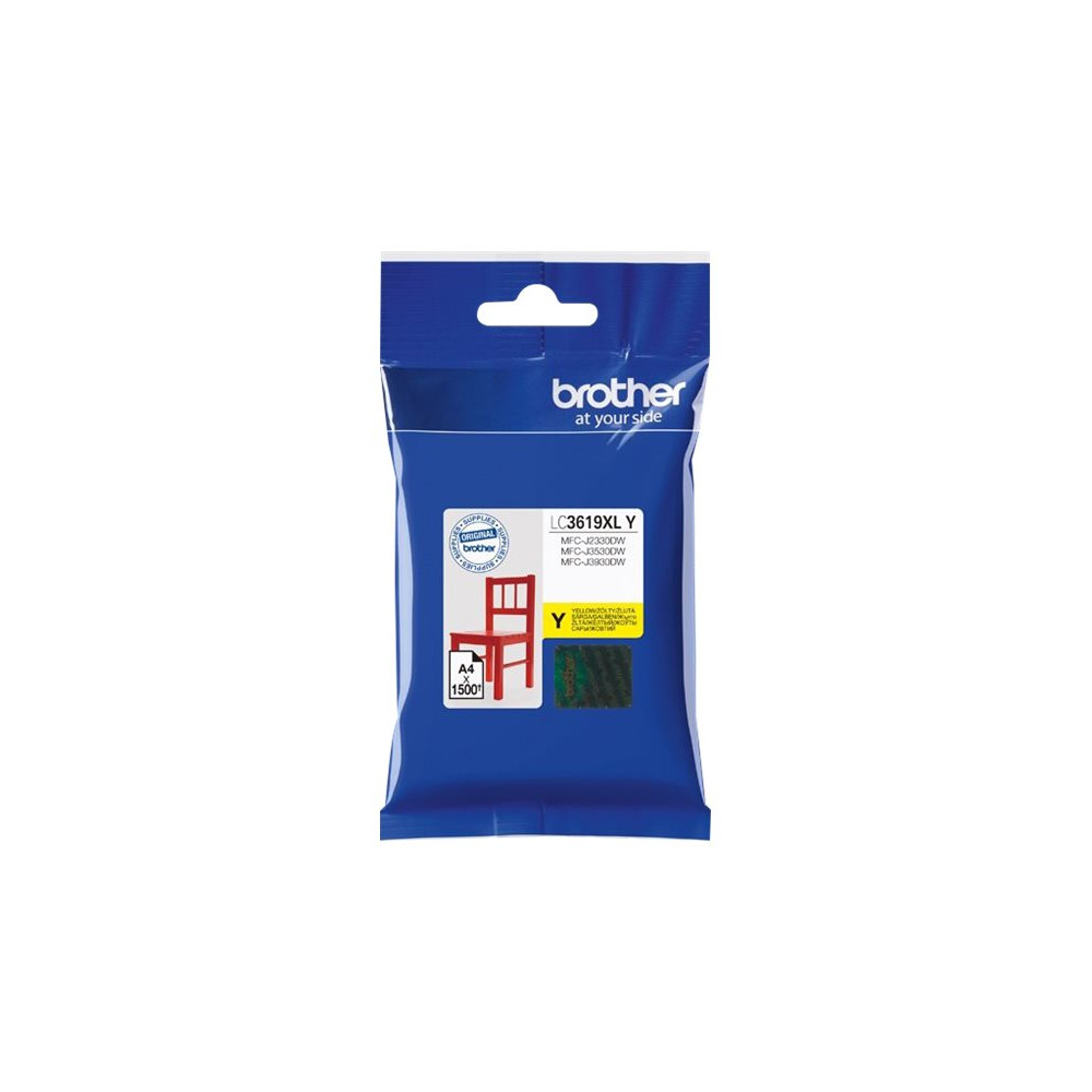 Produktbild för Brother LC3619XLY - gul - original - bläckpatron