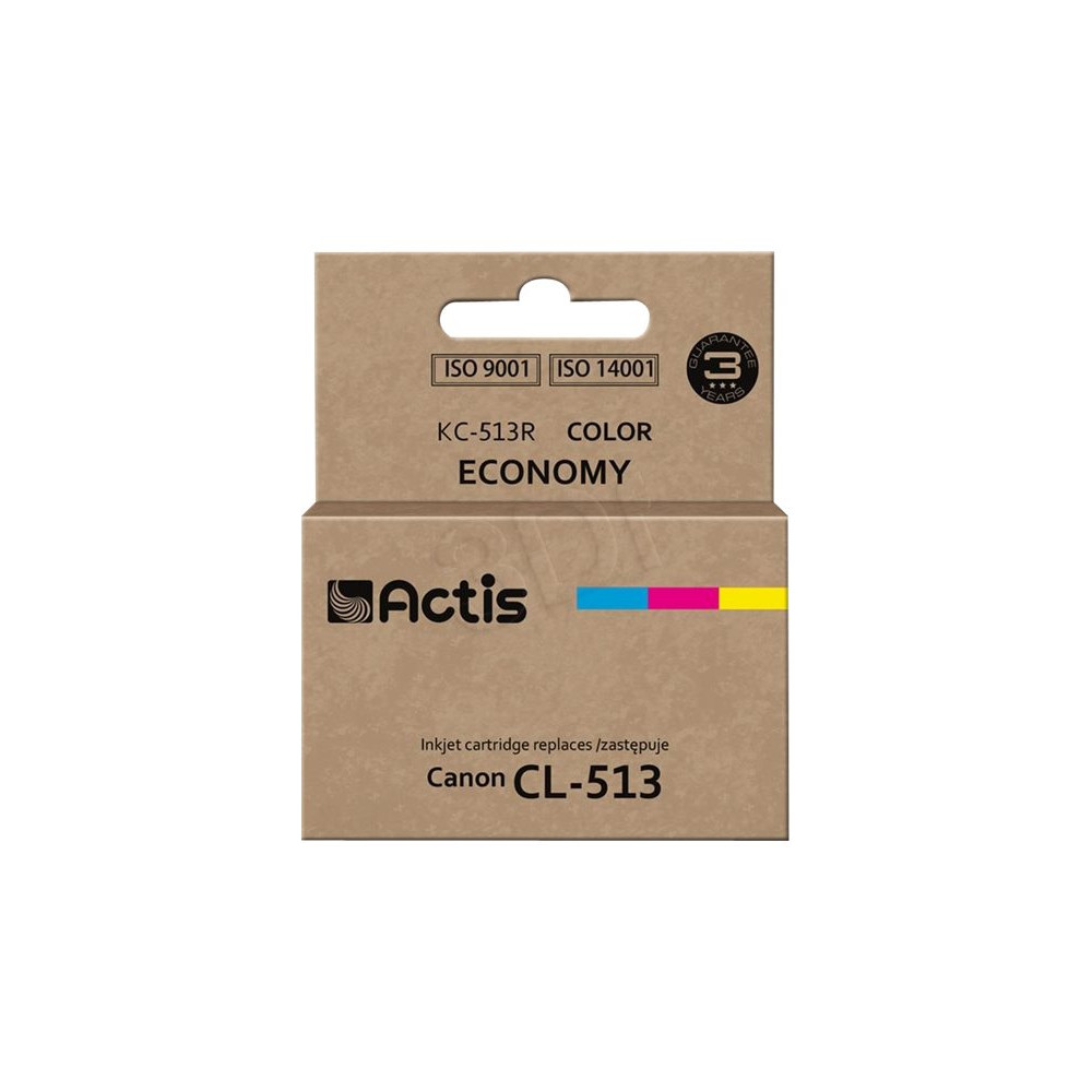 Produktbild för Actis KC-513R - färg (cyan, magenta, gul) - kompatibel - bläckpatron (alternativ för: Canon CL-513)