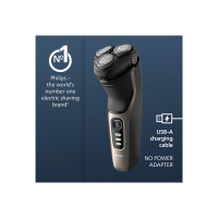 Produktbild för Philips 3000 Series S3242 - rakapparat - ash gold