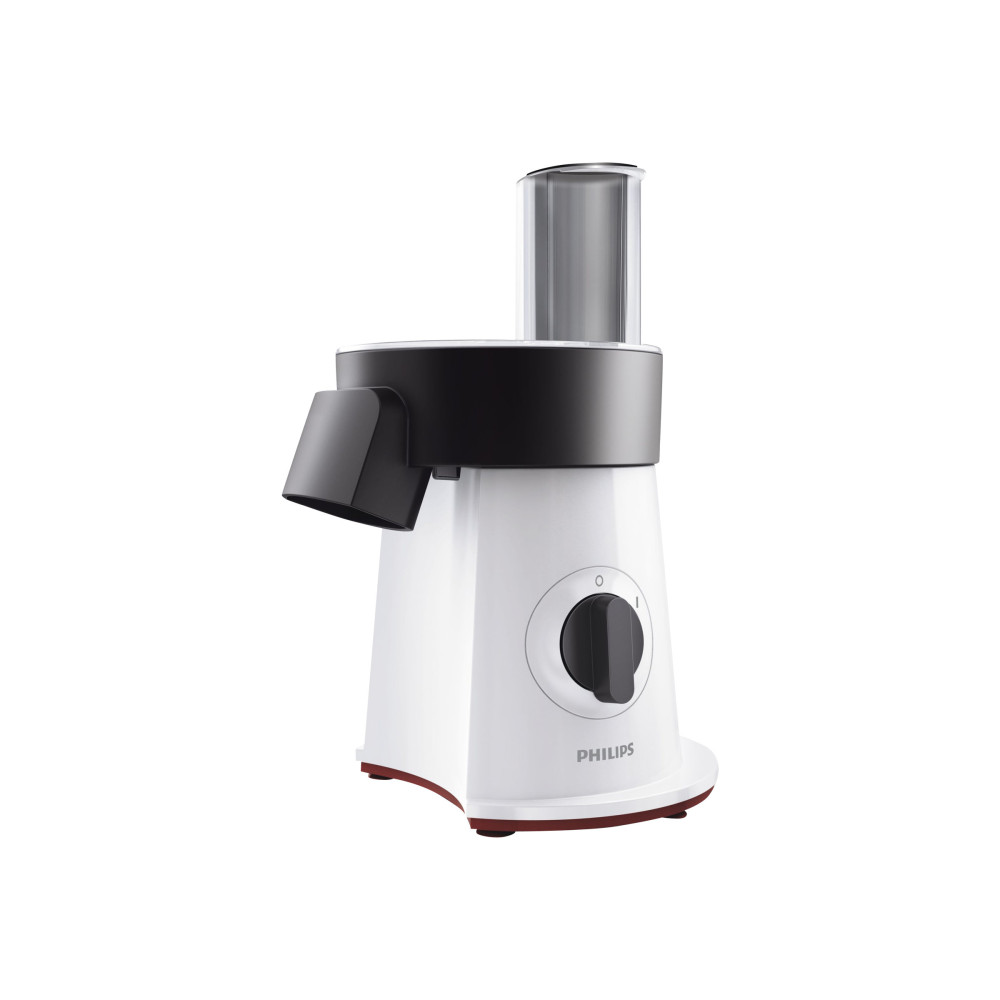 Produktbild för Philips Viva Collection SaladMaker HR1388 - matberedare - 200 W - stjärnvit/svart/röd