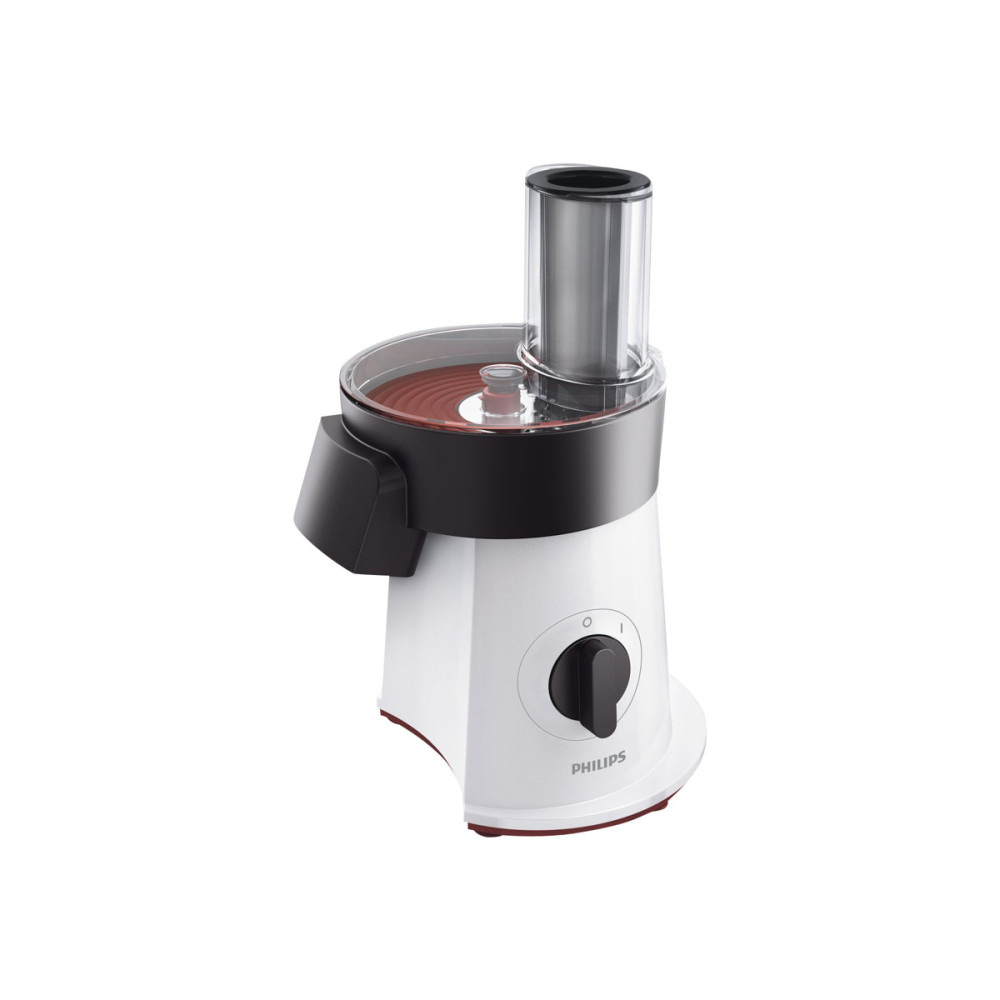 Produktbild för Philips Viva Collection SaladMaker HR1388 - matberedare - 200 W - stjärnvit/svart/röd