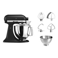 Produktbild för KitchenAid Artisan 5KSM175PSEBK - köksmaskin - 300 W - gjutjärnssvart