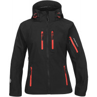 Stormtech W`s Expedition Soft Shell Black/Flame Red