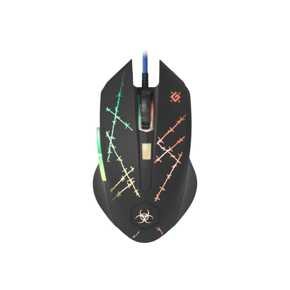 Produktbild för Defender Forced GM-020L - mus - USB - svart