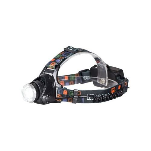 LIBOX LB0107 - huvudficklampa - LED - kallt vitt ljus - svart - Ficklampor & Pannlampor