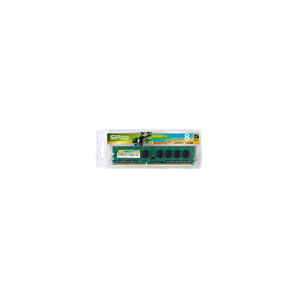 Produktbild för SILICON POWER - DDR3 - modul - 8 GB - DIMM 240-pin / PC3-12800 - ej buffrad