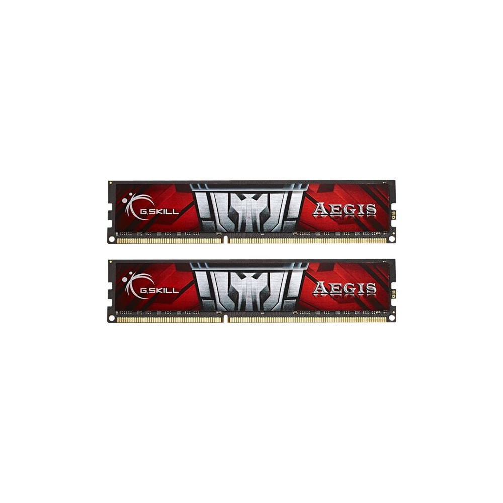 Produktbild för G.Skill AEGIS F3-1600C11D-16GIS - DDR3 - sats - 16 GB: 2 x 8 GB - DIMM 240-pin - 1600 MHz / PC3-12800 - ej buffrad