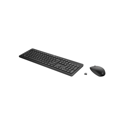 Hewlett-Packard HP 235 - sats med tangentbord och mus full size - svart - Smart Buy Inmatningsenhet - Tangentbord