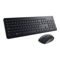 Produktbild för Dell Keyboard and Mouse KM3322W - sats med tangentbord och mus - QWERTY - USA, internationellt - svart Inmatningsenhet