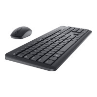 Produktbild för Dell Keyboard and Mouse KM3322W - sats med tangentbord och mus - QWERTY - USA, internationellt - svart Inmatningsenhet