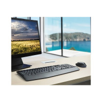 Produktbild för Logitech Wireless Combo MK345 - sats med tangentbord och mus - USA, internationellt - svart, blå Inmatningsenhet