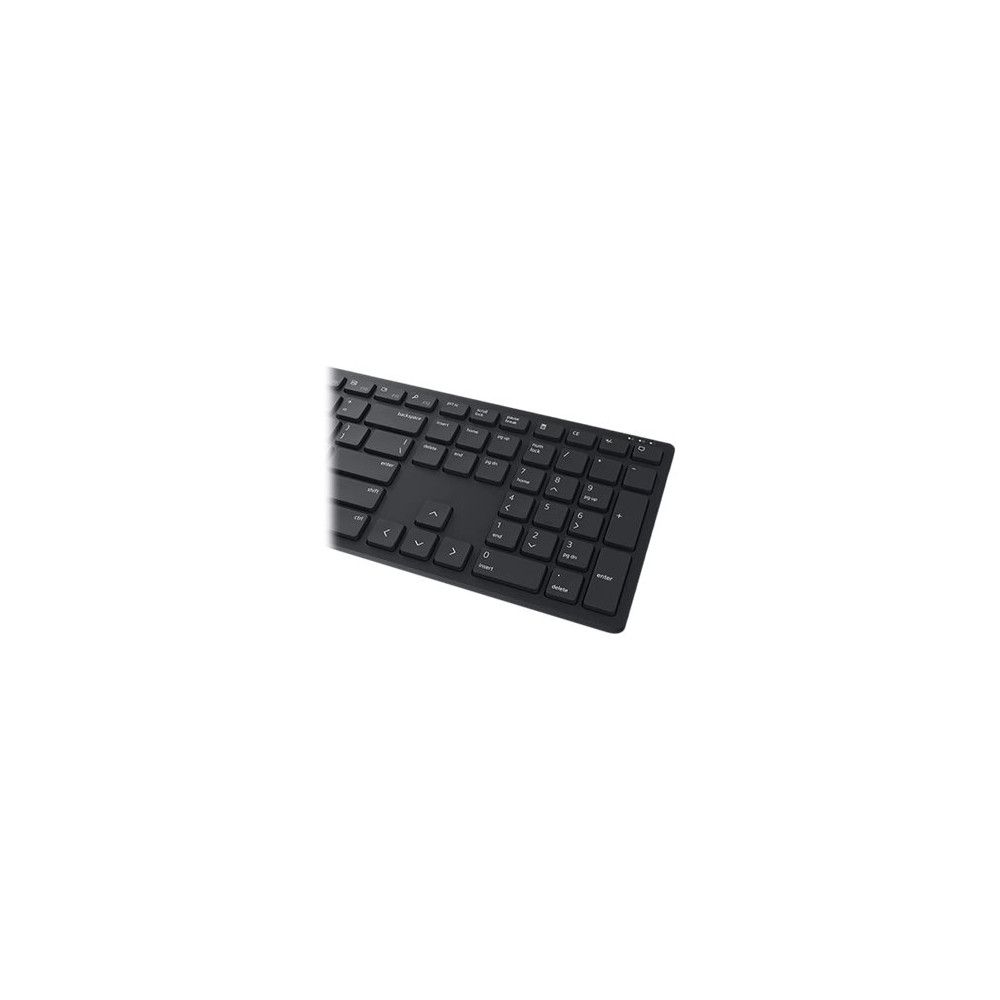 Produktbild för Dell Pro Keyboard and Mouse KM5221W - sats med tangentbord och mus - QWERTY - USA, internationellt - svart Inmatningsenhet