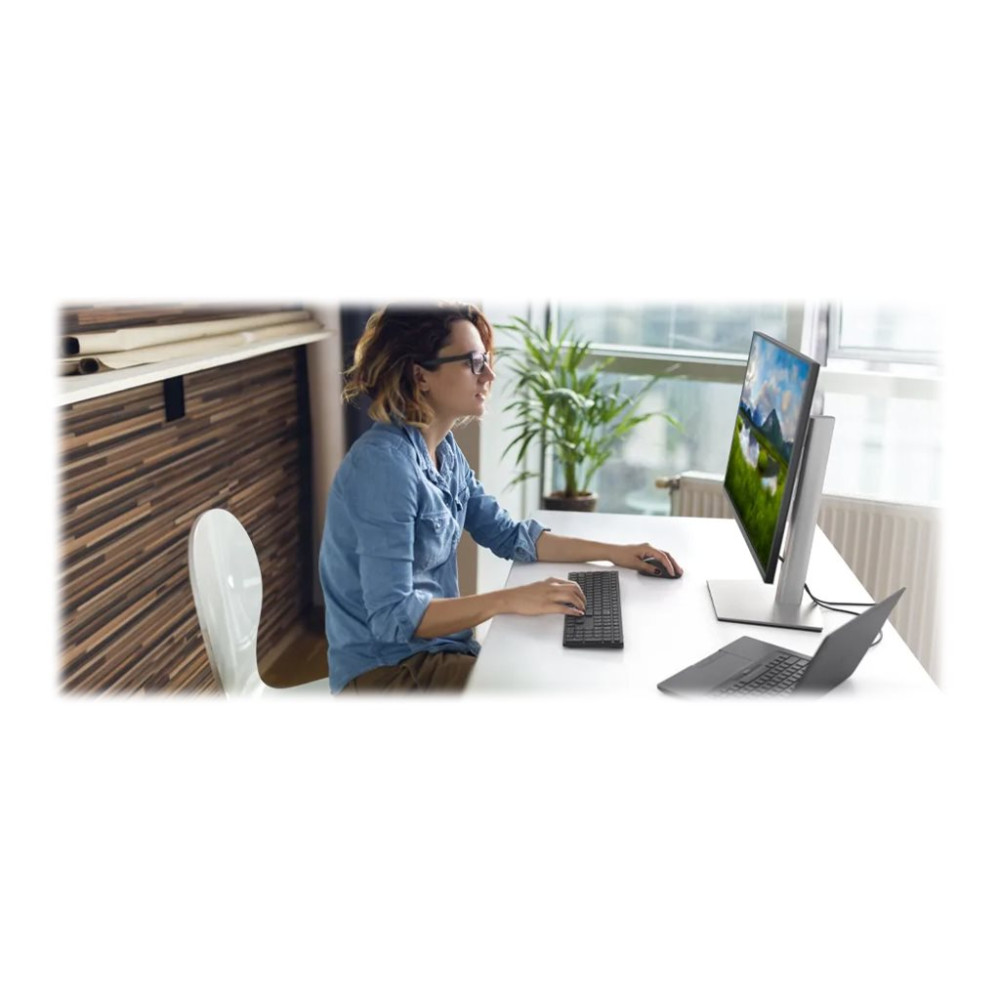 Produktbild för Dell Pro Keyboard and Mouse KM5221W - sats med tangentbord och mus - QWERTY - USA, internationellt - svart Inmatningsenhet